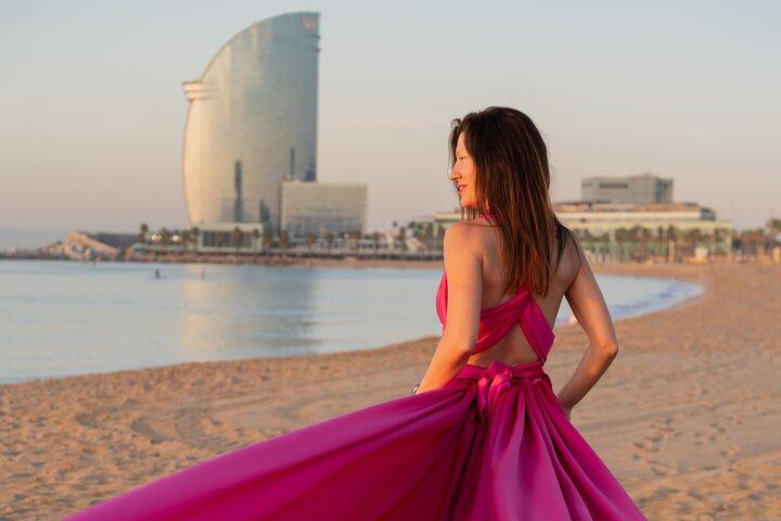 Barcelona Flying Dress photoshoot