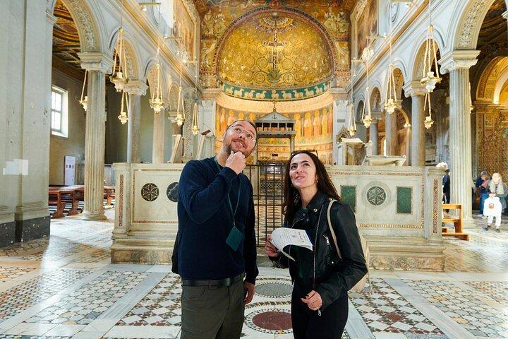 Rome: Domitilla Catacombs & St. Clemente Private Tour with Driver