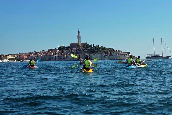 Rovinj amazing kayak tour-free drink &snorkeling &jumps &photos