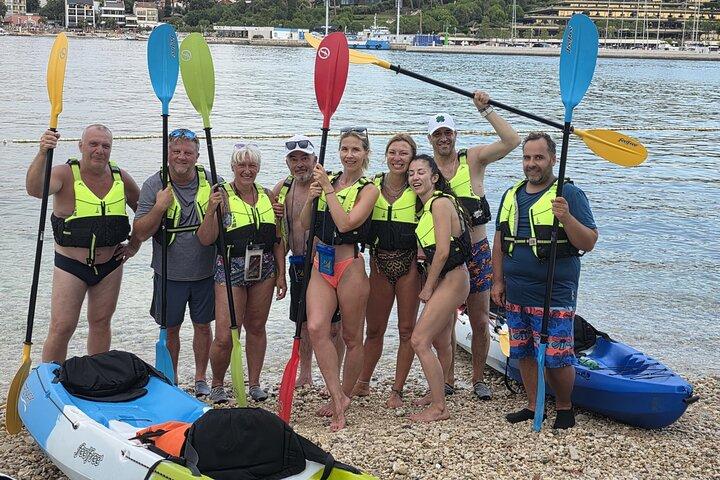 Rovinj amazing kayak tour-free drink &snorkeling &jumps &photos