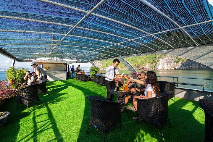 Halong Bay Alova Cruises Day Trip: Buffet Lunch & Sunset Party