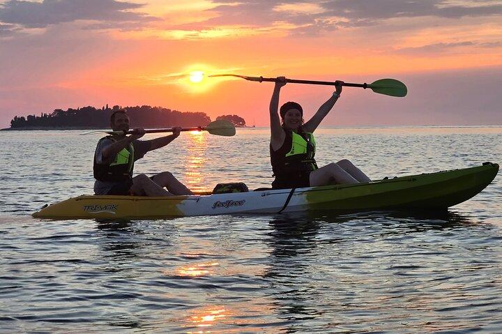 Rovinj amazing kayak tour-free drink &snorkeling &jumps &photos