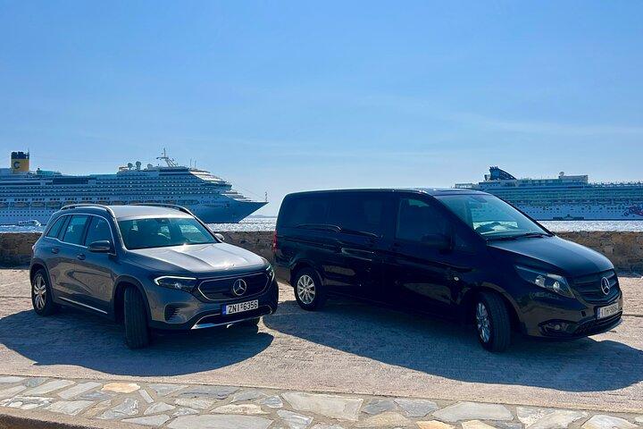Private Roundtrip Transfer for Cruise Passengers in Mykonos
