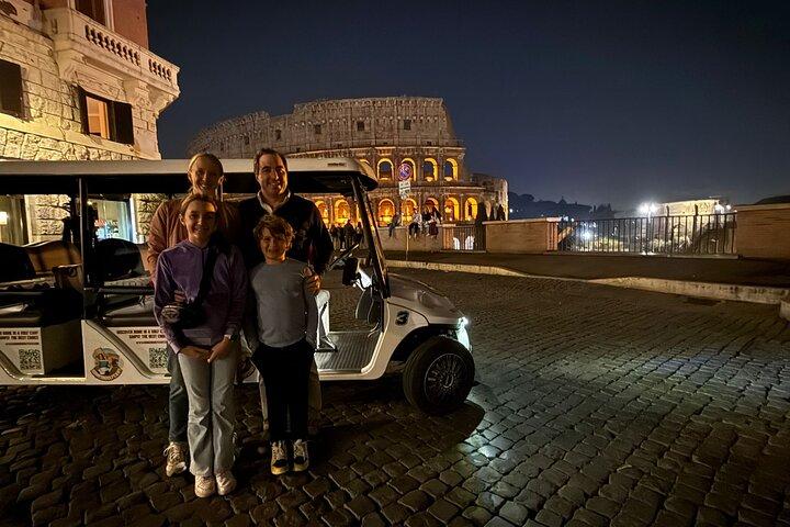 Rome by Night Private Golf Cart Tour-3 Hours