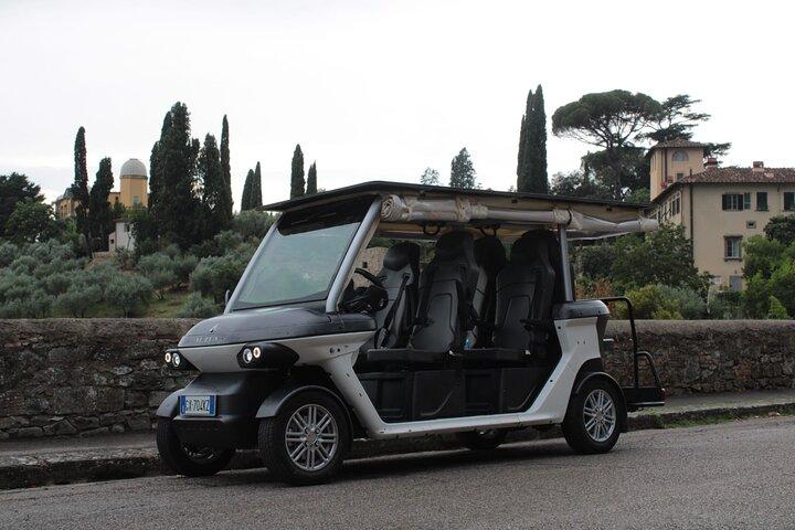 Florence Private Golf Cart Tour Art Tuscan Landscapes and Wine
