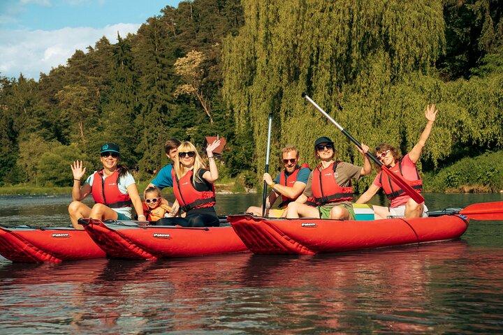 Easy Canoe Mission to the Sazava River from Prague Day Trip