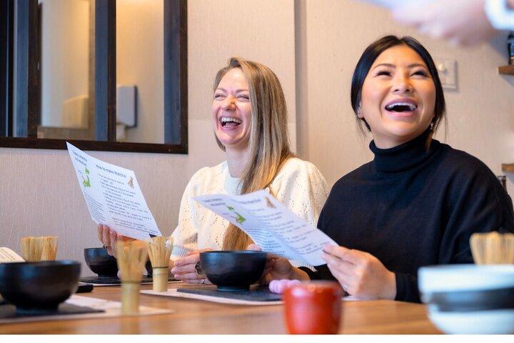 Matcha Making Class in Tokyo with Authentic Japanese Sweets Set