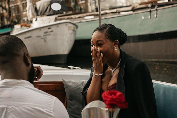 Private Marriage Proposal Canal Cruise Amsterdam w Bubbles/Roses