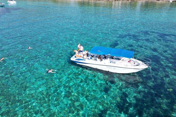 From Trogir & Split: Half Day Speedboat Tour with Blue Lagoon