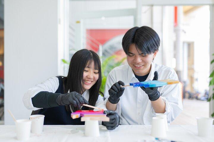 Okinawa Blue Wave Resin Art Class in Naha | Next Day Pickup