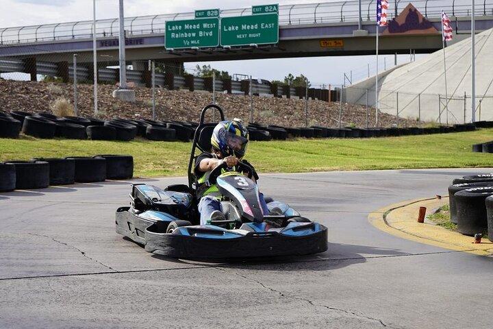 3 Euro High Speed Go Kart Races on the Longest track in Las Vegas