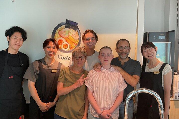 Cozy Tokyo Class: Ramen, Sushi, Sake Pairing & Cultural Exchange