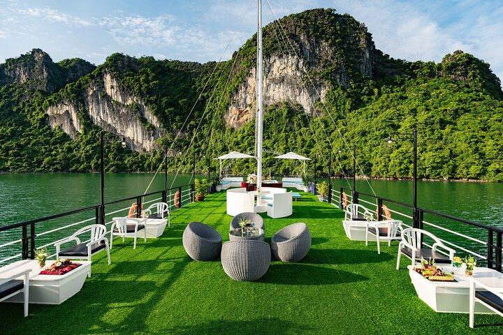 SONATA Halong 5-Star Day Cruise, Buffet, Cave, Kayak, Swimming