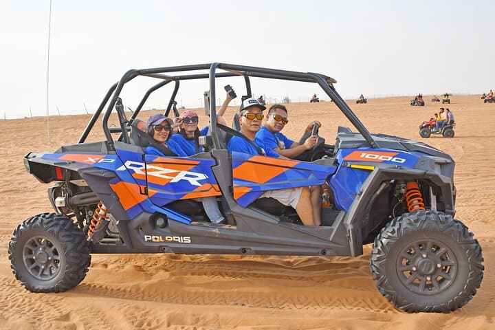 Dubai Evening Buggy Dunes Safari with Sandboarding and Camel Ride