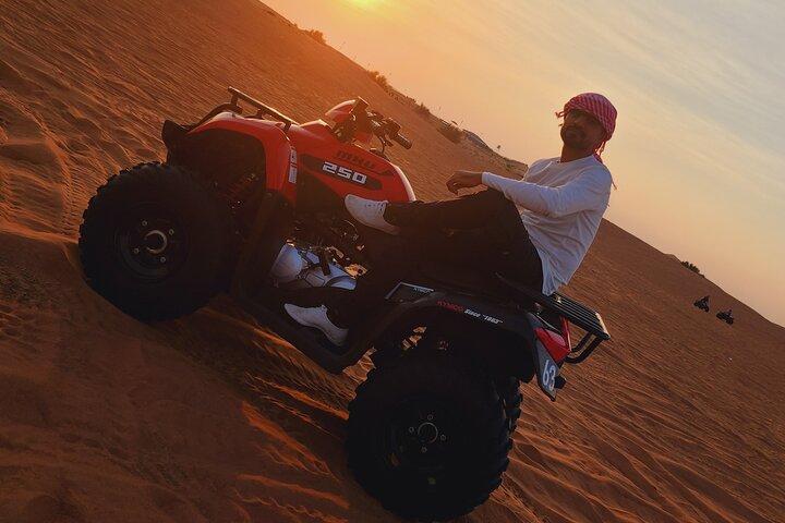 Evening Desert Safari Dubai Dune Bashing Camel Ride and BBQDinner