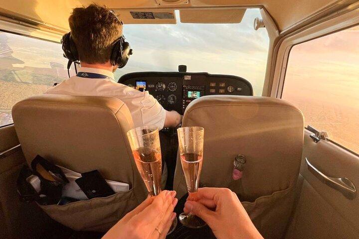 Miami Beach: Romantic Sunset Private Airplane Tour with Champagne