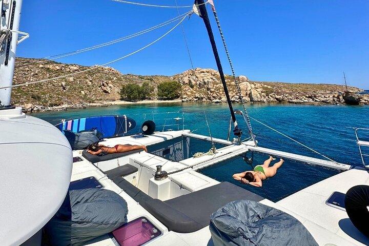 Mykonos Delos Rhenia Daily Cruise with BBQ, Drinks & Transfer