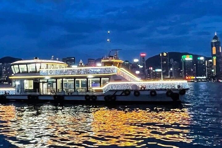 HK: Sunset Victoria Harbour Cruise Dim Sum Tasting Night Tour
