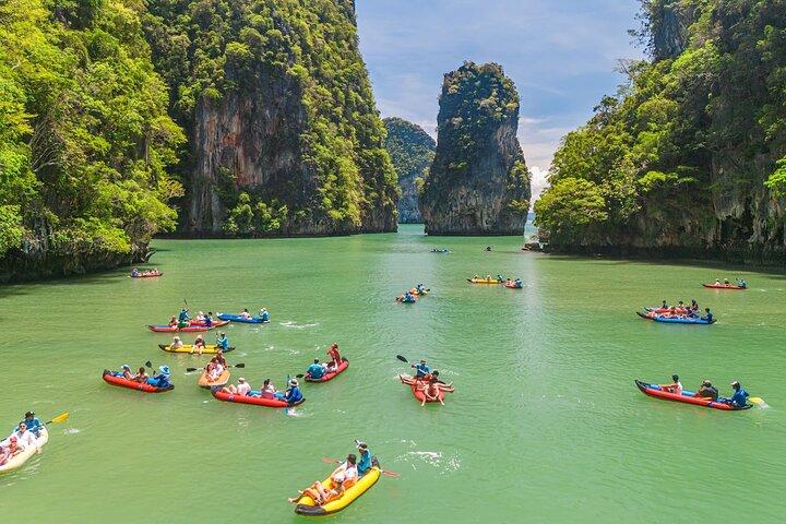 James Bond Island by Speedboat and Canoe at Hong Island