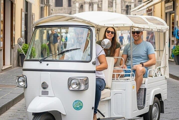 Naples Private Ape Tuk-Tuk Tour with Audio Guide