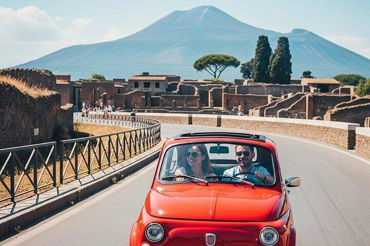 Private tour in Fiat 500/600 Pompeii and Vesuvius