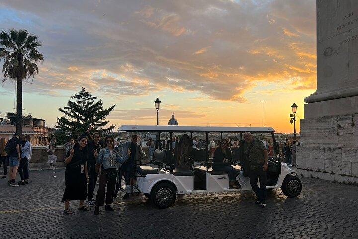 Rome by Night Private Golf Cart Tour-3 Hours