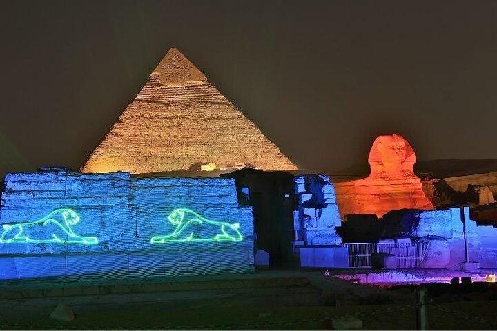 Giza Pyramids Sound & Light Show with Private Transfer from Cairo