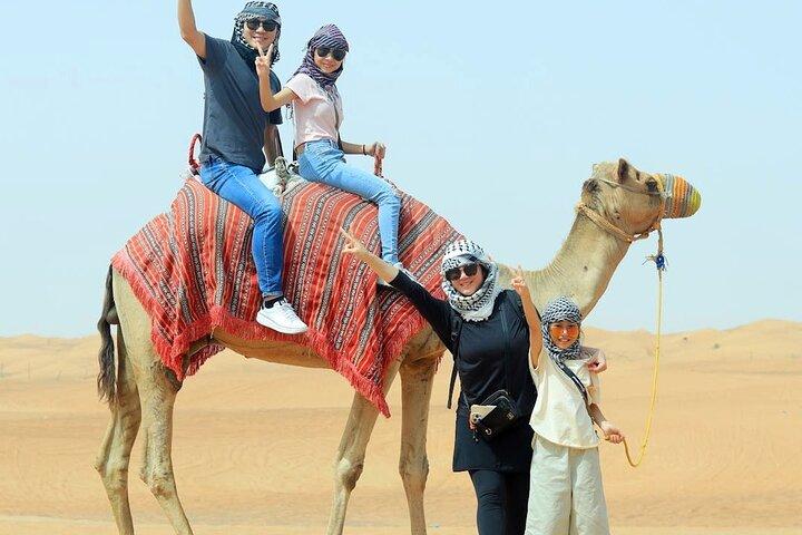 Dubai Quad Bike Safari with Camel Ride and Scenic Dune Photo Stop