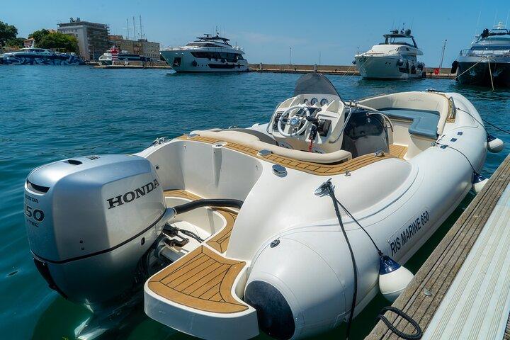 Speedboat tour with 4 stops and Organic Food, Oil & Wine Tasting