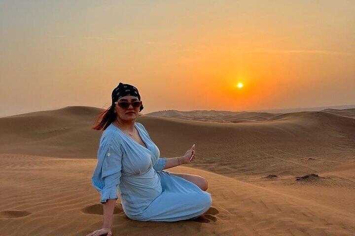 Evening Desert Safari Camel, Falcon, Sandboarding BBQ & Shows