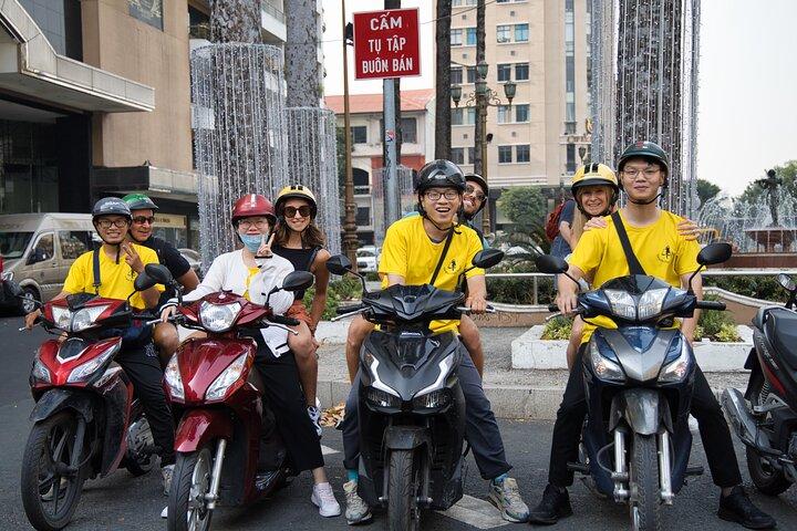 Saigon Night Street Food and City Tour on Scooter