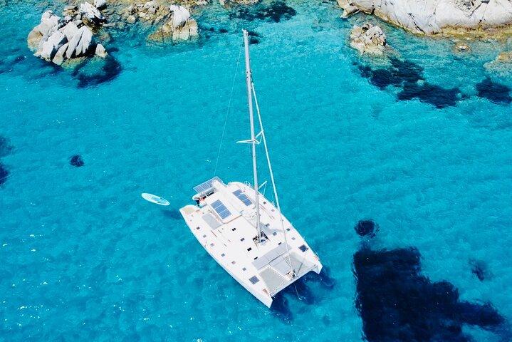 Mykonos Catamaran Cruise Private Tour with Meals and Drinks
