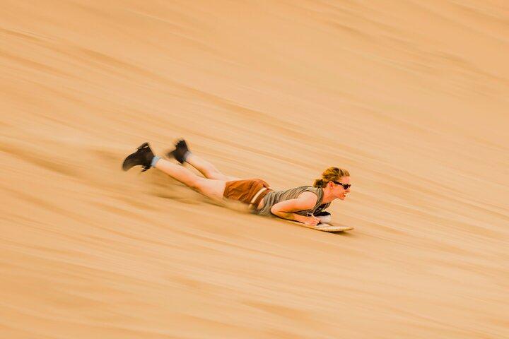 Private Abu Dhabi Morning Desert Safari, Camels, and Sandboarding