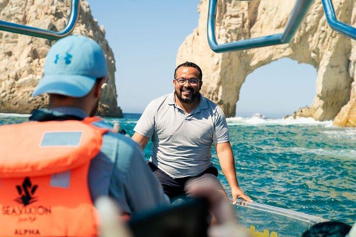 Experience the Clear Boat adventure & Cabo San Lucas City Tour