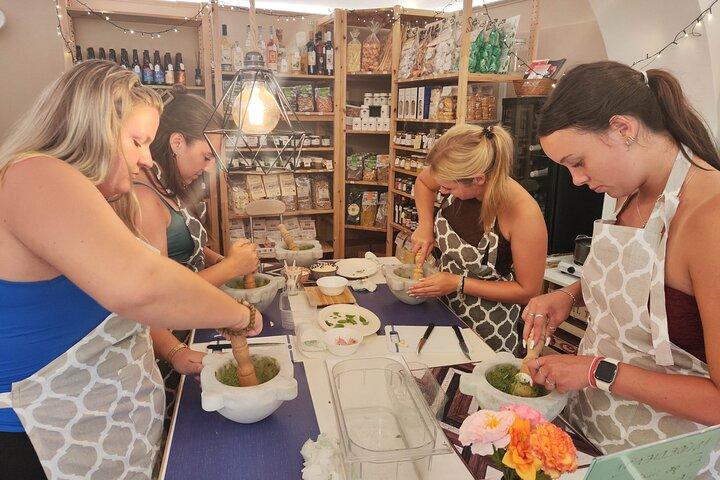 Genoese Pesto Lesson with Mortar, Pasta Tasting and Local Wine