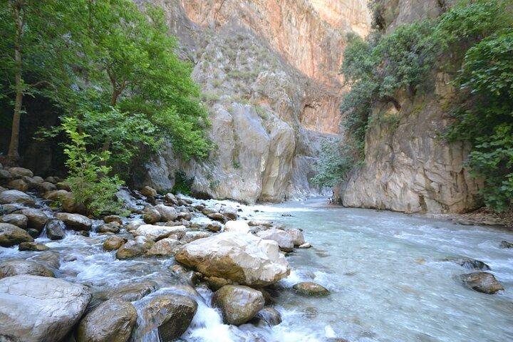 Saklikent Canyon and Gizlikent Waterfall from Kalkan Kas