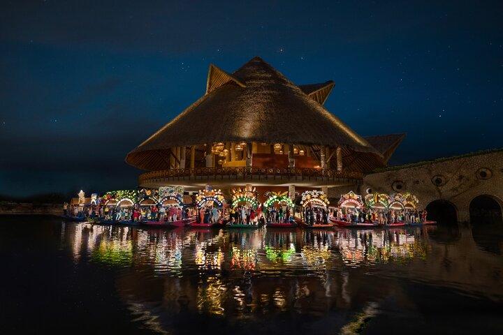 Xoximilco Flaoting Fiesta in Canals of Cancun
