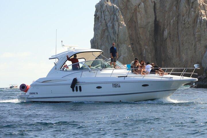 Private 42-foot luxury yacht tour in Los Cabos