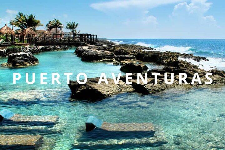 Private round airport transfer from Cancun - Puerto Aventuras - airport.