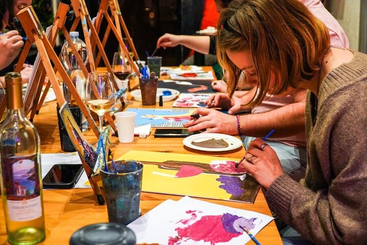 Afternoon Paint & Sip Experience in Piazza Navona