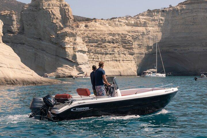 Milos Self Drive Boat No License Required
