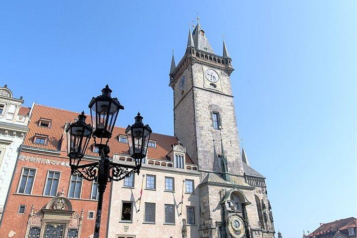 Prague Astronomical Clock with Town Hall Tower and River Cruise