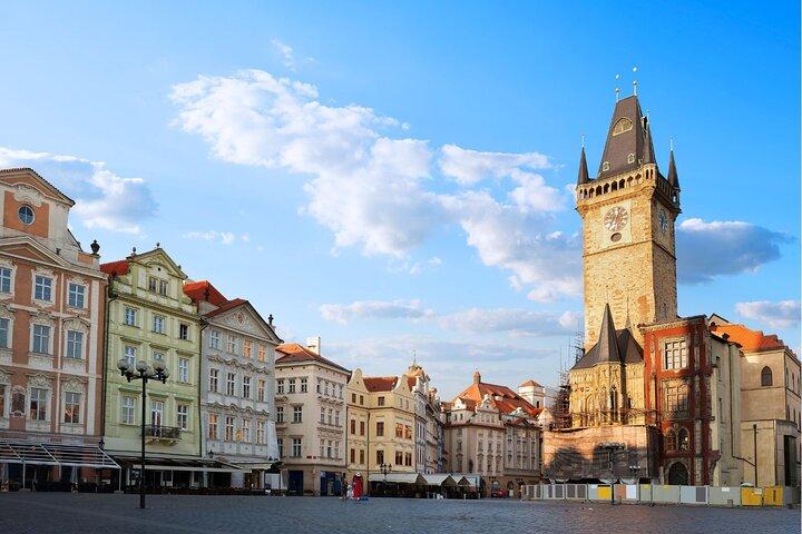 Prague Astronomical Clock with Town Hall Tower and River Cruise