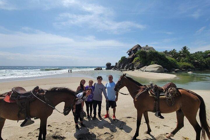 Los Naranjos Beach Horseback Riding Tayrona Park.