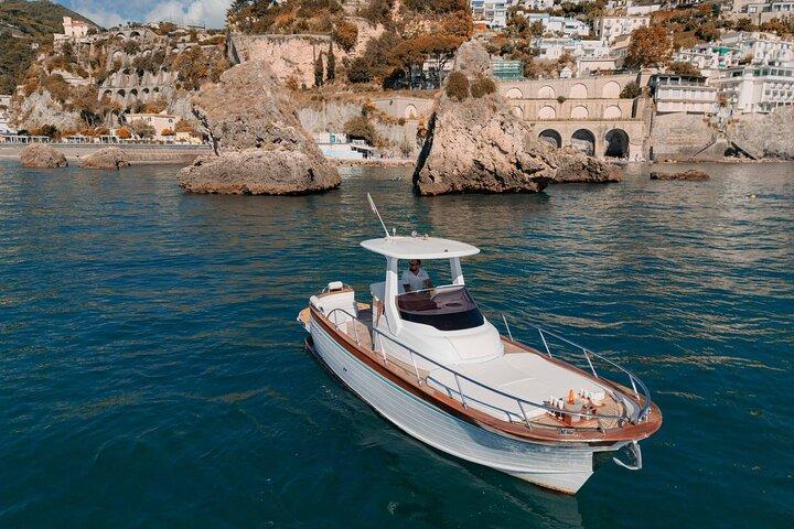 Amalfi Coast Boat Tour from Naples or Salerno with Swimming Stops