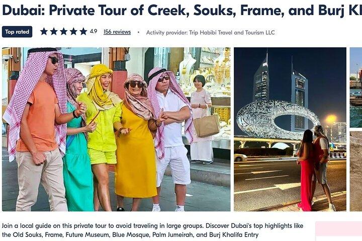 Dubai Sightseeing Full Day Trip with Burj Khalifa from Abu Dhabi