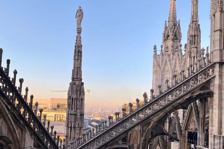 Duomo Cathedral Rooftop and Optional HopOn HopOff Ticket in Milan