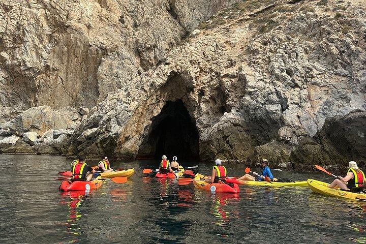 Kayak & Snorkel Tour in Cerro Gordo Natural Park, La Herradura