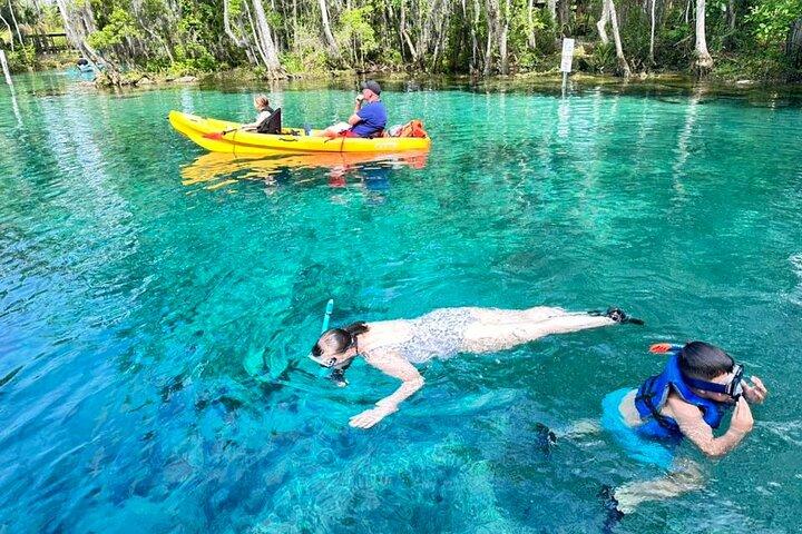 Crystal River: Sunset Kayak Rental Three Sisters Springs