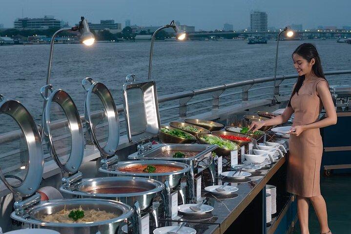 Riverside Bangkok Dinner Cruise with Buffet and City Views